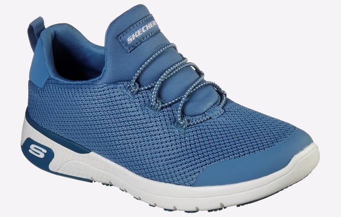 Skechers Workwear Marsing Waiola SR Mesh Dames Blauwe Sneakers