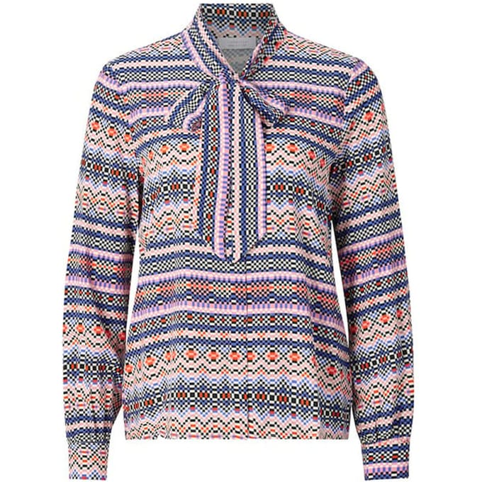 Rich & Royal Printed Blouse With Bow Rosewater Taglia: 34 | Magliette intime Outlet | Donna | Bianco