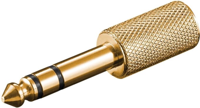 Go Go Gadget - "2x Vergulde 6,3mm-naar-3,5mm Audio-Pluggen"