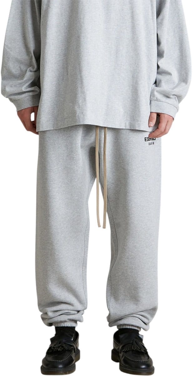 Fear Of God Broek Grijs Fleece Light Heather