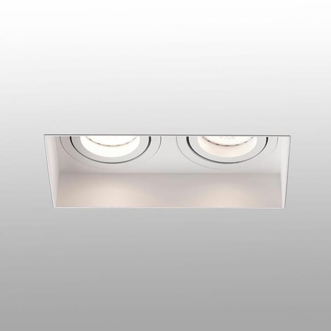 Downlight encastré - FARO - Hyde - Inclinable - Blanc - GU10 - IP20 blanc