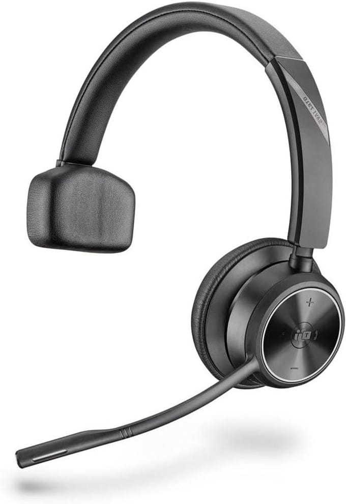 Reserve Headset - Draadloze Oortelefoon - Professioneel Gebruik - DECT Technologie - Enkel Oor - Zwart