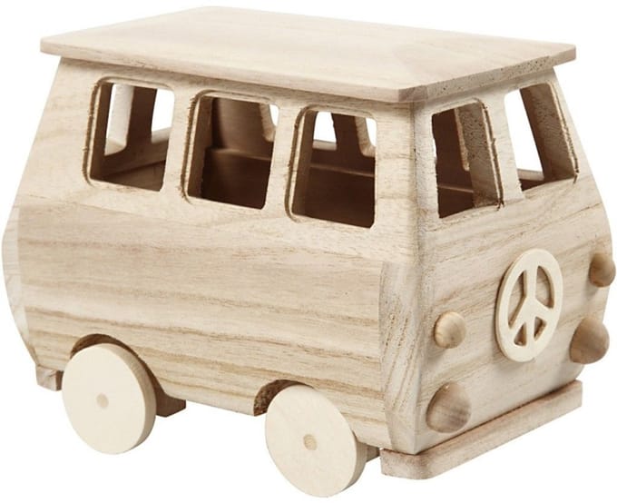 Creativ Company Wooden Mini Bus 17x10x13cm