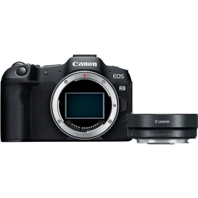 Canon EOS R8 + EF-EOS R Adapter