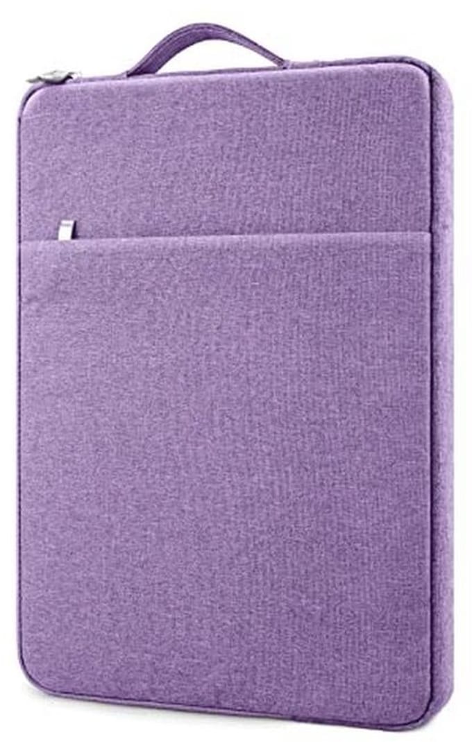 Laptophoes 14 inch met Handvat - Paars
