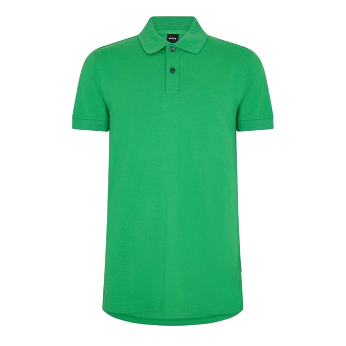 Boss Heren Firenze Katoenen Poloshirt (Groen)