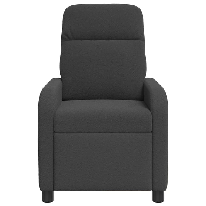 vidaXL - Recliner - Donkergrijs - Bouclé