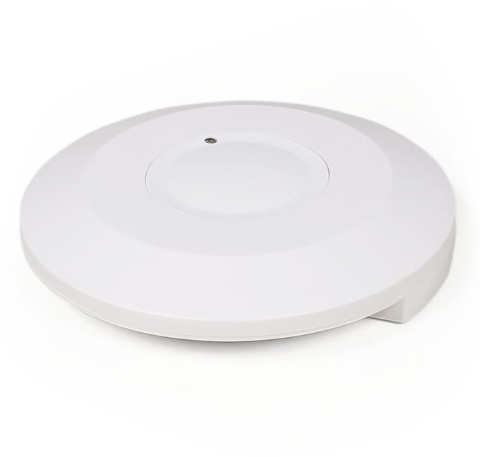 Bewegingssensor Opbouw IP20 tot 2000W - PIR Bewegingsmelder voor binnen met detectiehoek 360° - Bewegingsdetector met 3-draads aansluiting - Wit