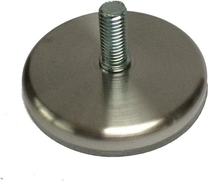 FLE - Stalen stelvoet rvs look rond ø 7 cm en hoogte 1 cm (M10)