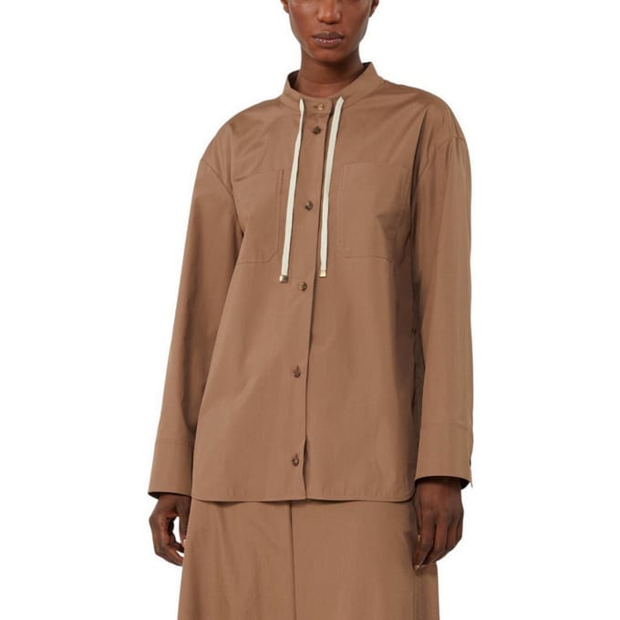 S Max Mara Kastanjesshirts