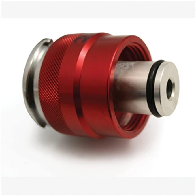 Tank Adapter - Radiator Adapter - Koelsysteem Testen - Heavy-Duty Constructie - 7 x 5.4 x 5.4 cm - Zilver