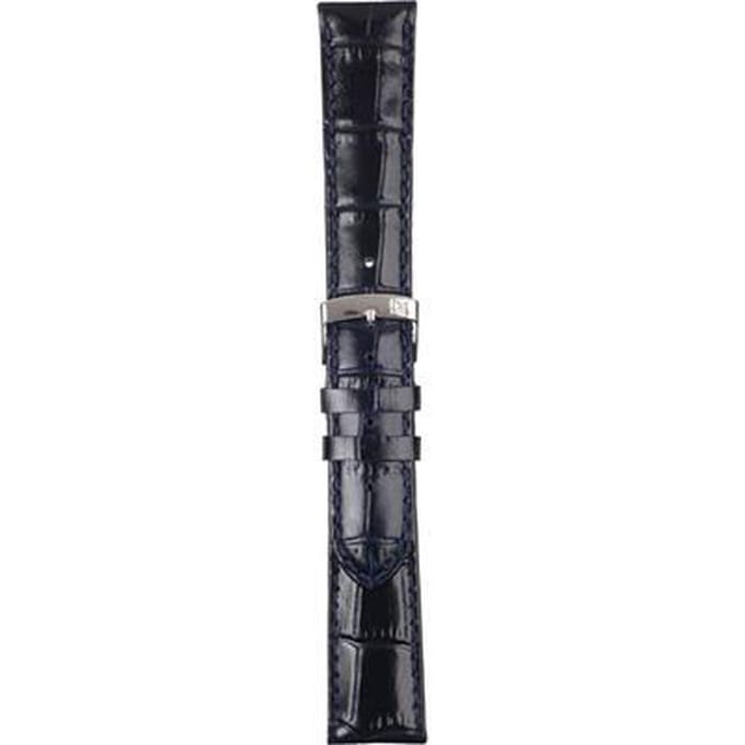Morellato PMX062SAMBA PF Horlogebandje - Leer - Donkerblauw - 20 mm