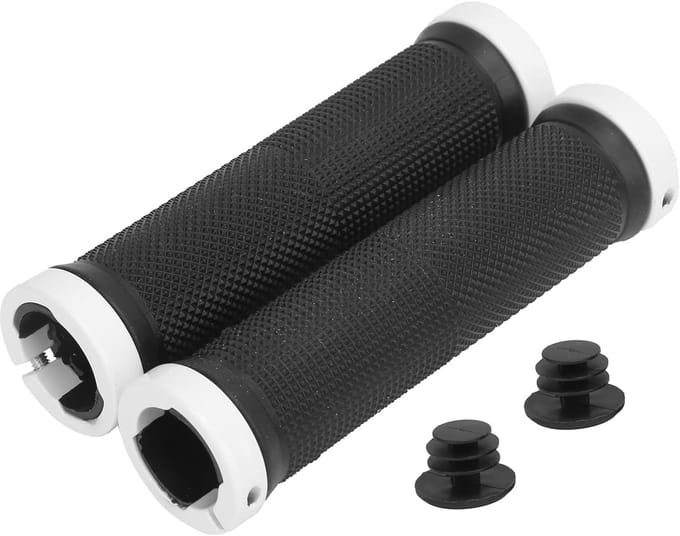 Fietsstuurgrepen Paar met Uiteinden, 22mm Antislip Rubberen Handvatten XLock