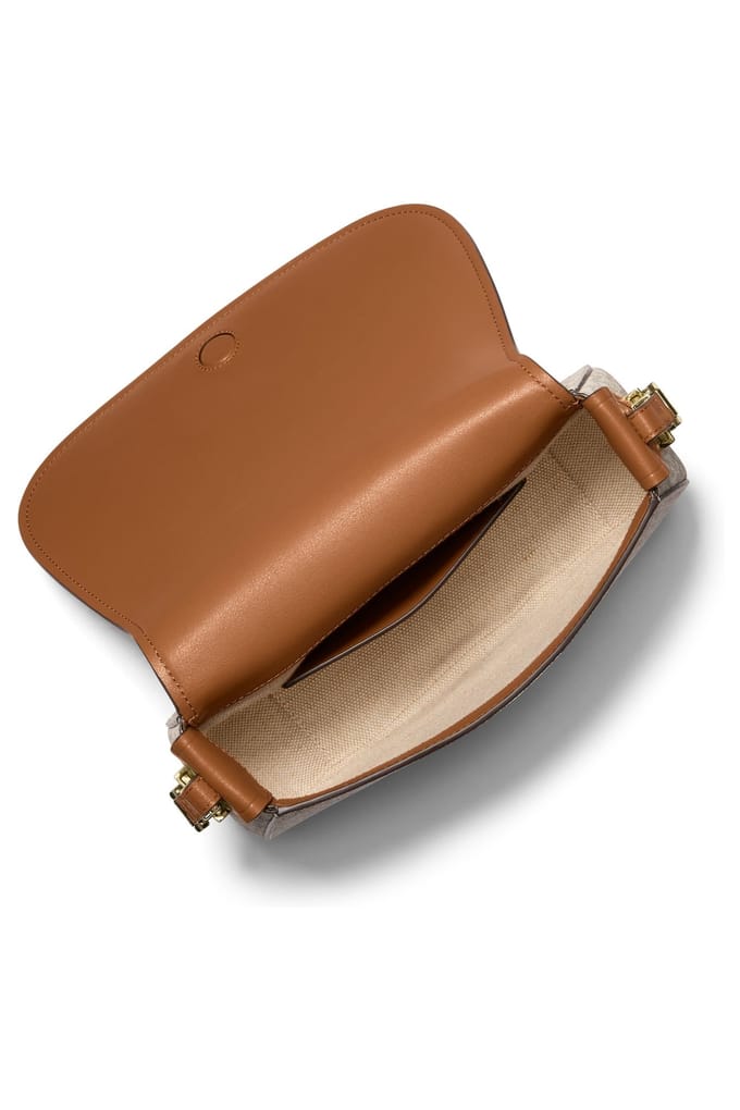 Michael Kors Medium Flap Messenger Bag Vanilla/acorn Größe: OS | Umhängetaschen Outlet | Damen | Weiß