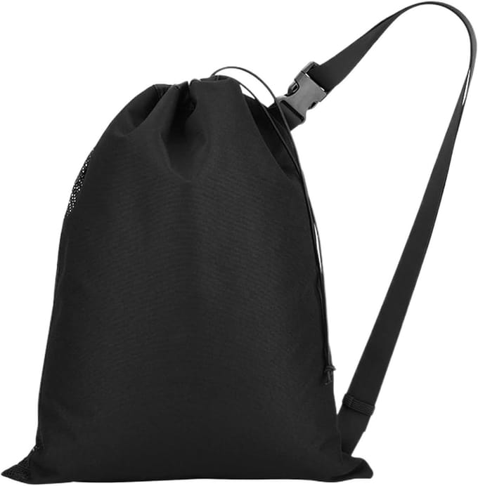 Slangzak - Opbergtas - Tuinslang Opbergen - Sterke Nylon Constructie - 51x37cm - Zwart
