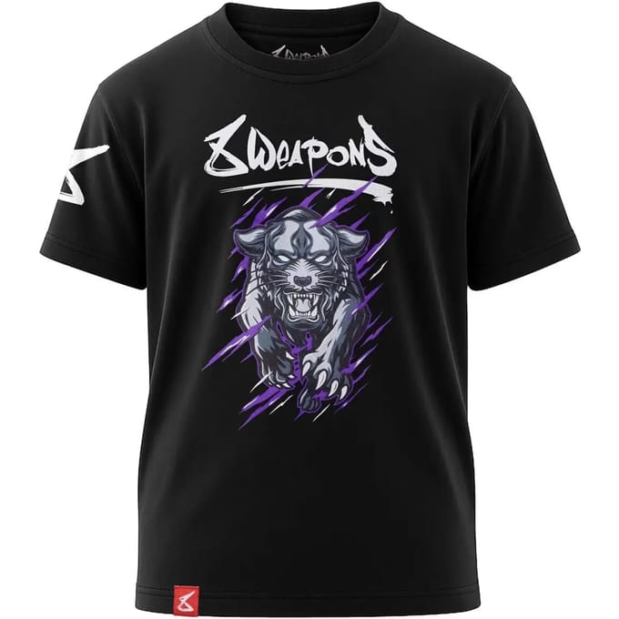 T-shirt panterbestiaal kind 8 Weapons