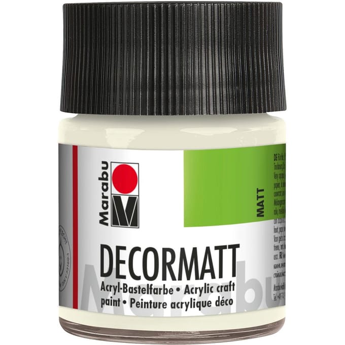 Marabou Decormatt, 50ml - Wit