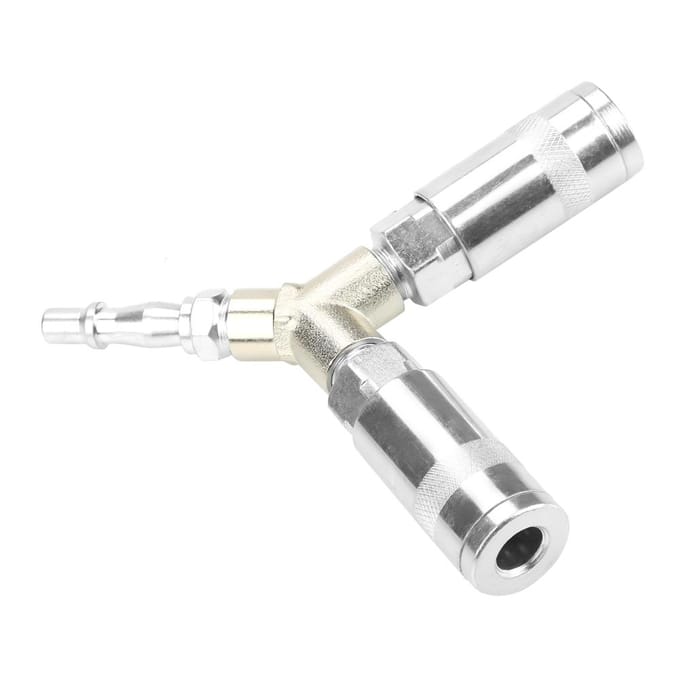 14  BSP Y Stuk 3 Weg Pneumatische Snelkoppeling Luchtpomp Compressor Aansluiting Gegalvaniseerd IJzer