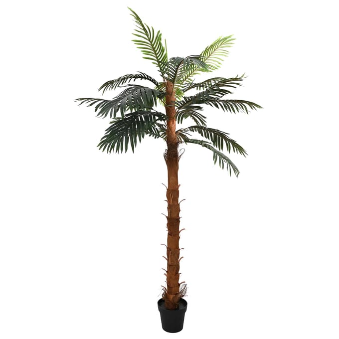 vidaXL - Kunstmatige - Cocuspalm - Boom - Groen - 70 - x - 20 - x - 200 - cm