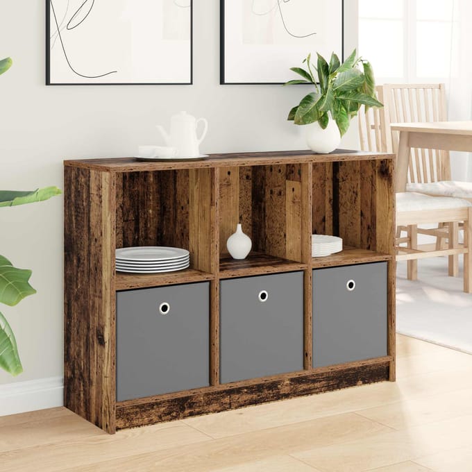 vidaXL - Dressoir - Oudhout - 102 - x - 32 - x - 73,5 - cm