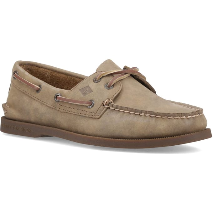 Sperry Authentieke 2 Oog Leer Heren Tan Bootsschoenen