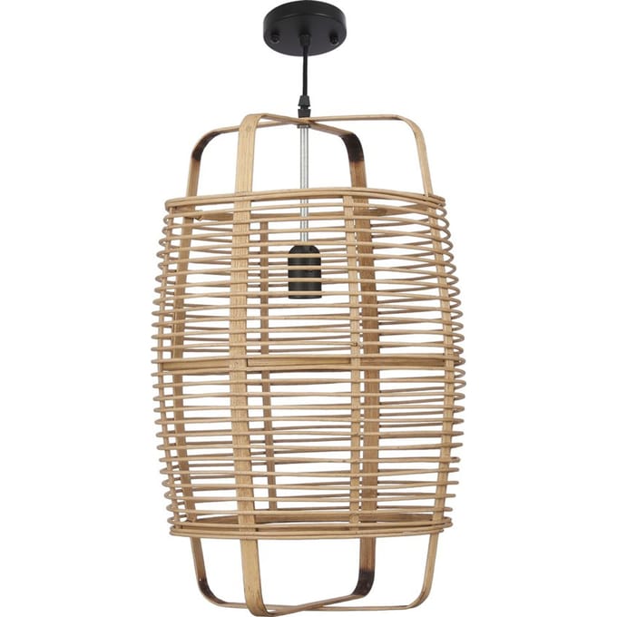 Mica Decorations Page Hanglamp - Ø31 cm - Bamboe - Bruin