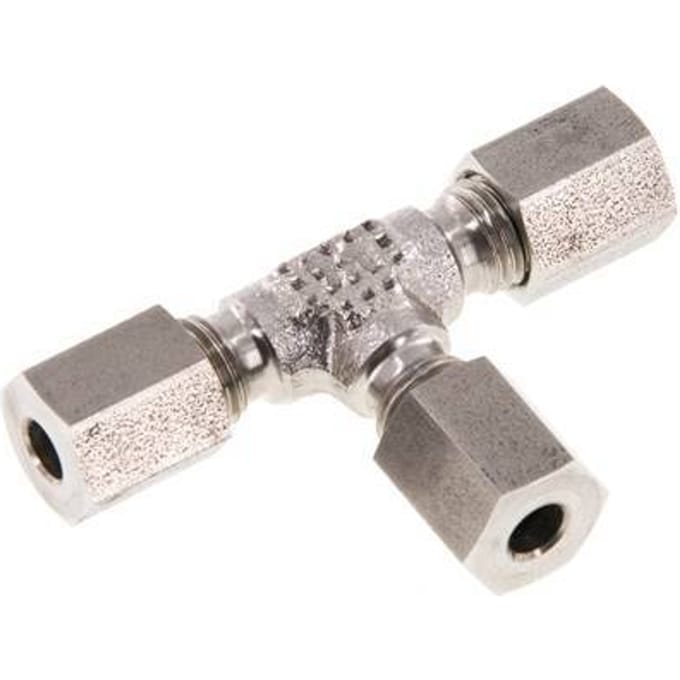 4LL RVS T-stuk Snijring 100 Bar DIN 2353 - FL3T-C-ST-04-LL