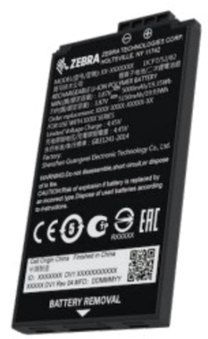ZEBRA 5000 mAh Li-Ion rechargeable spare batte