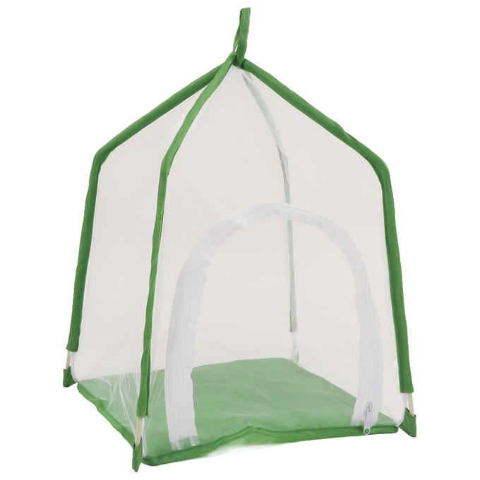 Cage à insectes en forme de maison, cage de jardinage ornementale exquise pour expérience d'éducation scientifique white