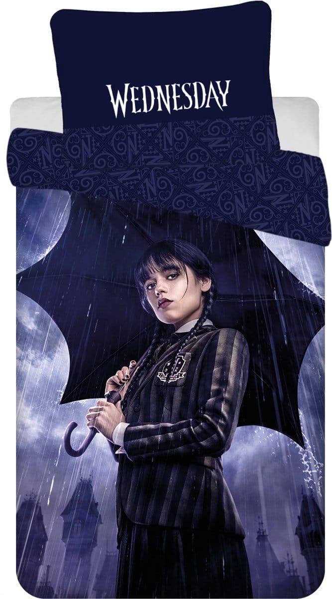 Wednesday Dekbedovertrek - Umbrella - 140 x 200 cm (70 x 90 cm)