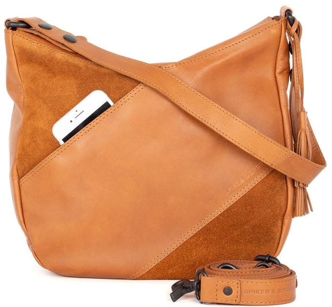Leren Schouder / Crossbodytas - Natalia - Brandy