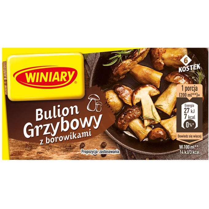 Winiary Champignonbouillon 60 g (6 stuks)