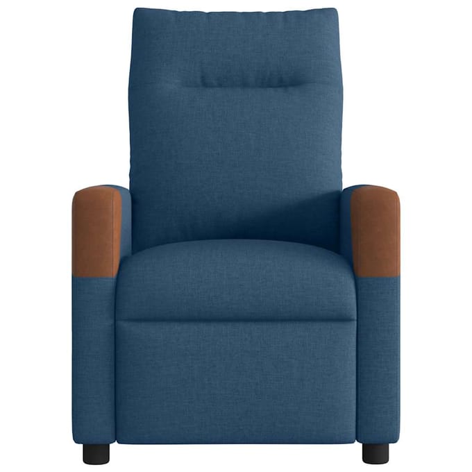 vidaXL - Massagestoel - verstelbaar - stof - blauw