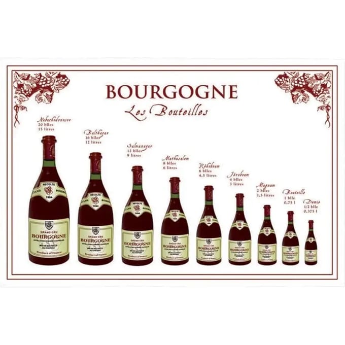 Theedoek - bouteilles bourgogne Winkler
