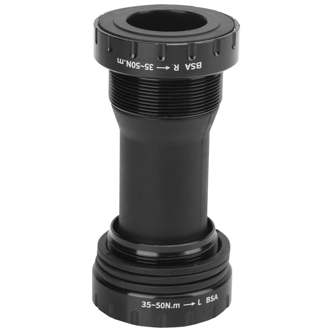 1.37x24T Vélos de route VTT 68?Boîtiers de pédalier BB 73 mm Alliage d'aluminiumNoir black
