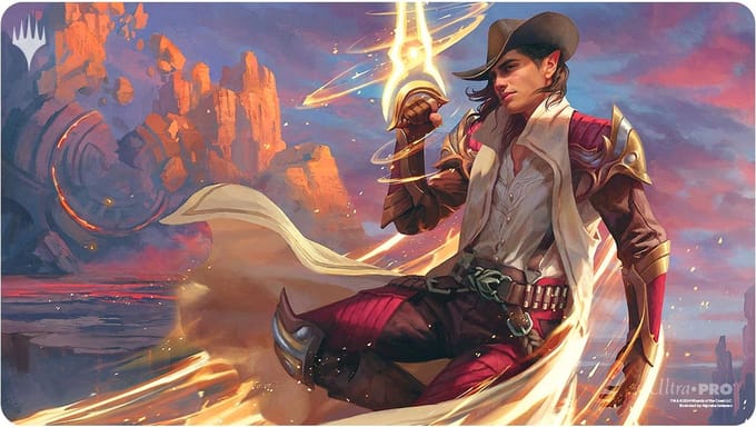 Ultra Pro - Magic - The Gathering - Outlaws of Thunder Junction - Speelkleed Kellan, the Kid (60 x 34 cm)