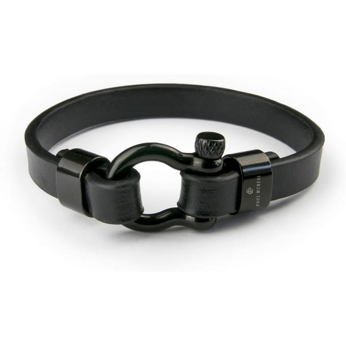 Paul McNeal MB0006BB Lederen Armband Lengte 21cm