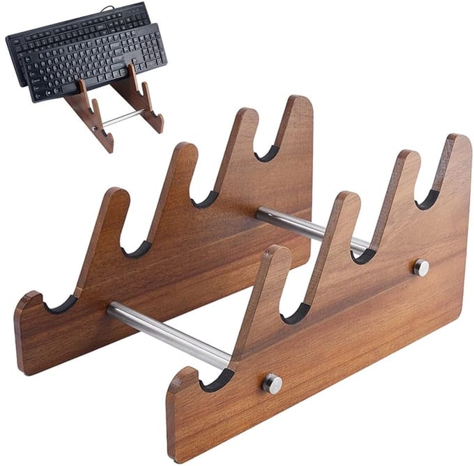 Opslag Plank - Dailygoods- Toetsenbordhouder Natuurlijk Acaciahout