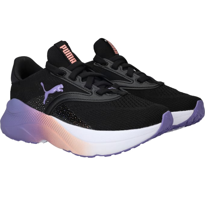 Puma Softride Mayve Blurry Sneakers - Meisjes - Zwart