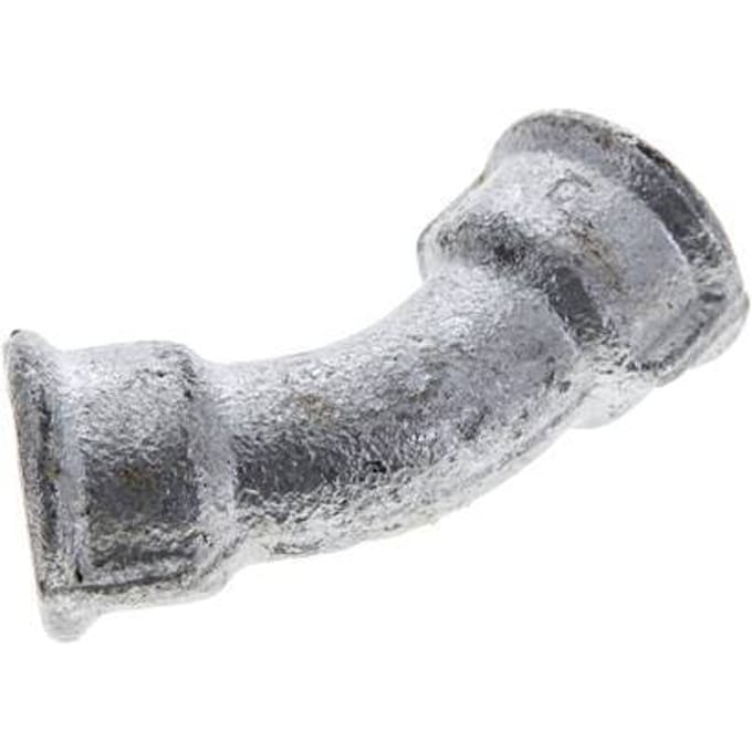 45° L-Koppeling Rp3/8'' Binnendraad Gietijzer 25bar [2 Stuks]
