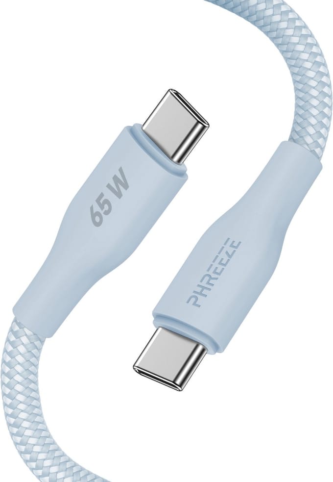 usb C kabel - 65w fast charge - Usb C naar usb C - Oplader usb C - Phreeze