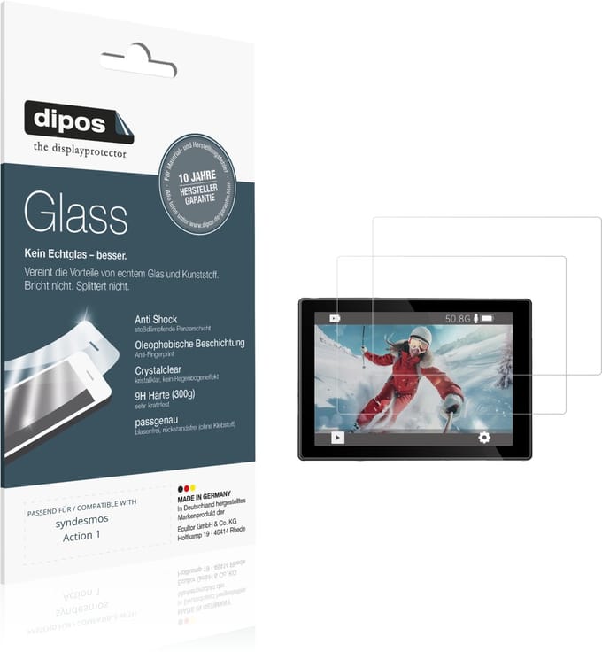dipos – 2x Pantserfolie geschikt voor syndesmos Action 1 | 9H Screenprotector