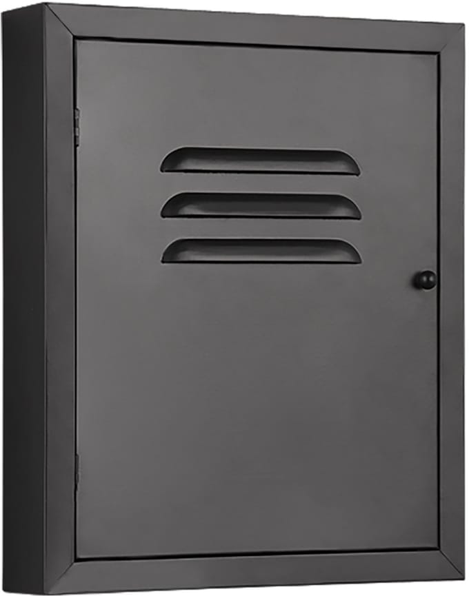 Sleutelbox - Torna Lucia - Sleutelrek - 23x28x5cm - Zwart - Metaal