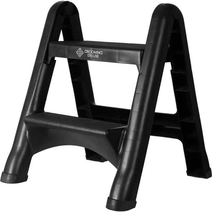 Grooming Deluxe - Step foldable black 60cm