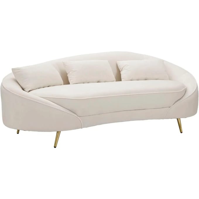 Bank 3 Seaters Oslo With Cushions Cream 185×84×68 cm