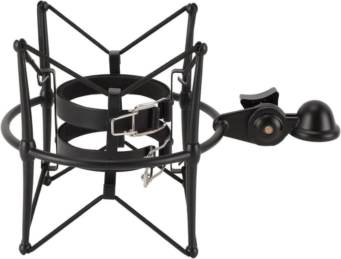 Professionele Shock Mount voor Microfoons - 60MM Antivibratie Clip voor Studio-opnames en Broadcasts