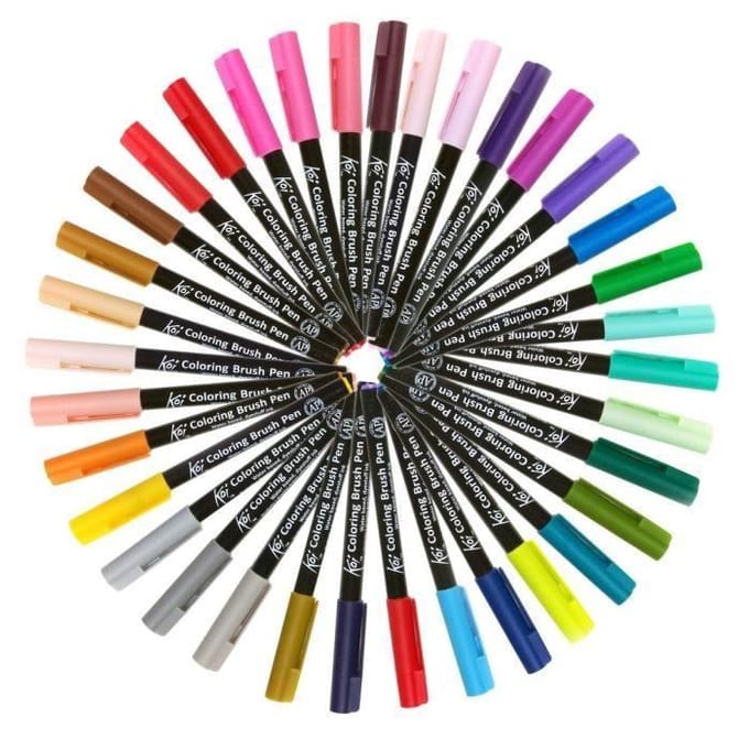 Sakura Koi Coloring Brush Pen set Portrait | 6 kleuren