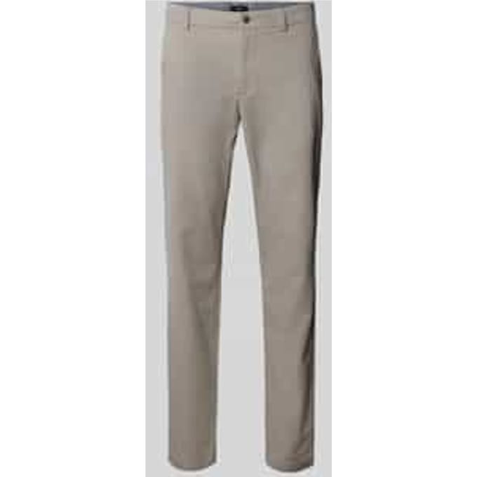 Slim fit stoffen broek met achterzakken model 'Brody'