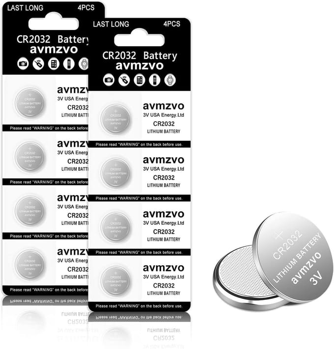 Knoopcel 2032 3V Lithium Batterij - 8 Stuks