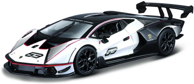 Bburago Lamborghini Essenza - Modelauto - Schaal 1:32 - Wit/Zwart
